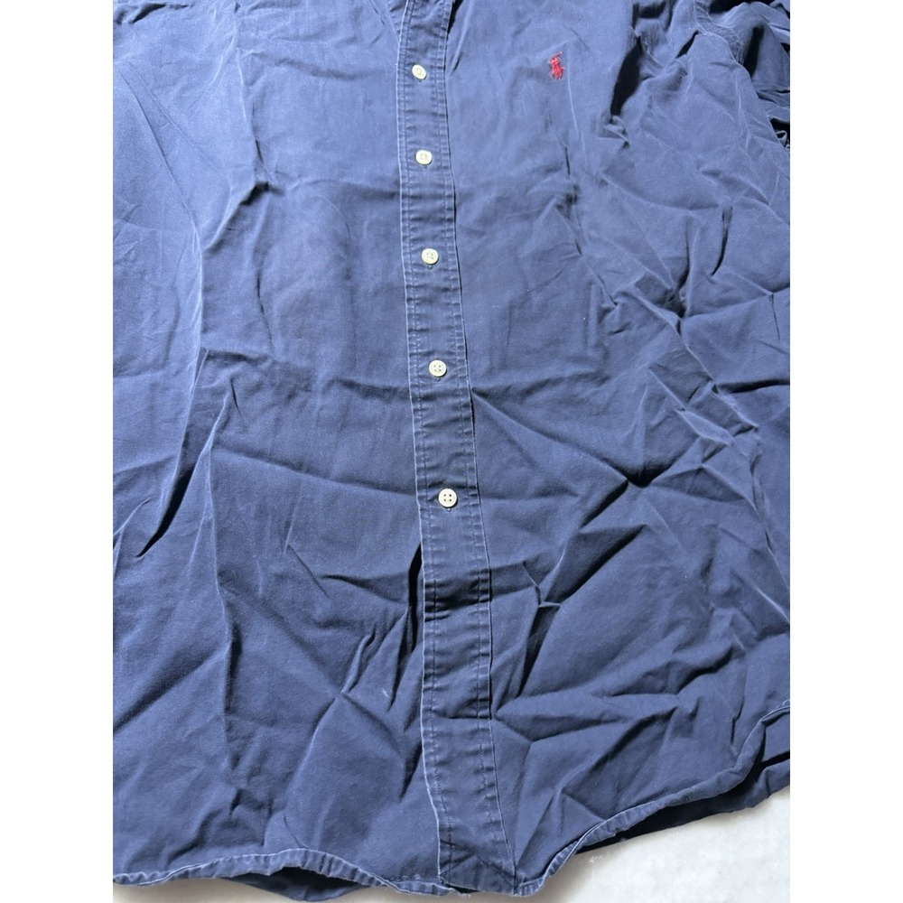 Polo Ralph Lauren Blake Shirt Mens XL Navy Button Front Long Sleeve Cotton - Picture 3 of 10